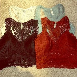 Lace bralettes